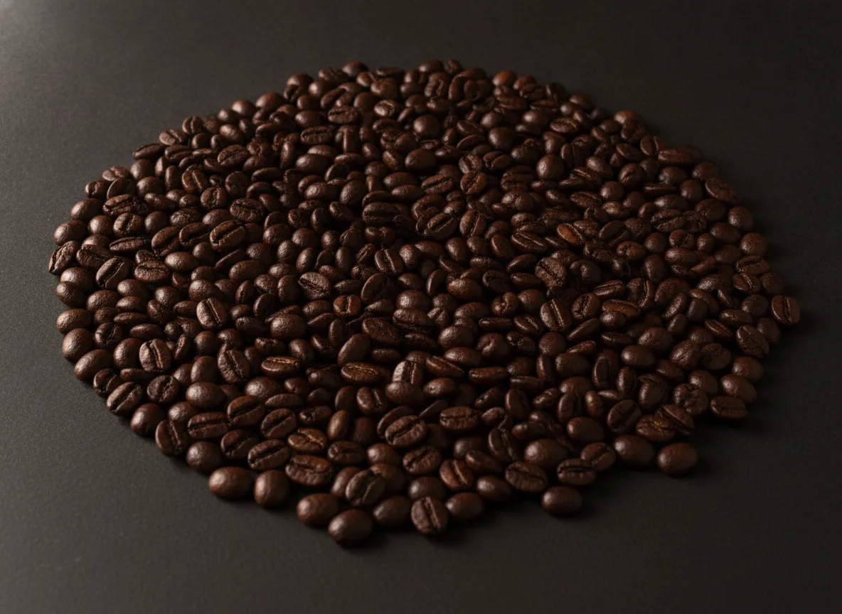 Dark-roast Sumatran Kerinci coffee beans